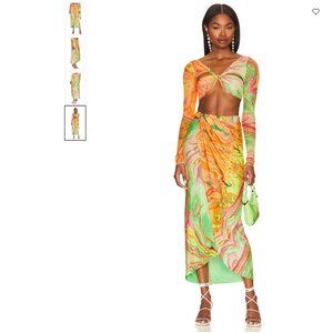 X REVOLVE Mimi Skirt Agua Bendita